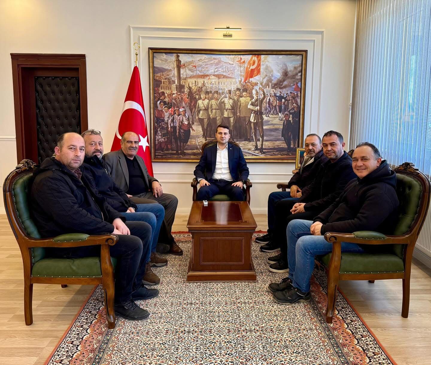 BAŞKAN GÜROL MUTLU VE YÖNETİM DENETİM KURULU ÜYELERİ RESMİ KURUMLARI ZİYARETE ÇIKTI